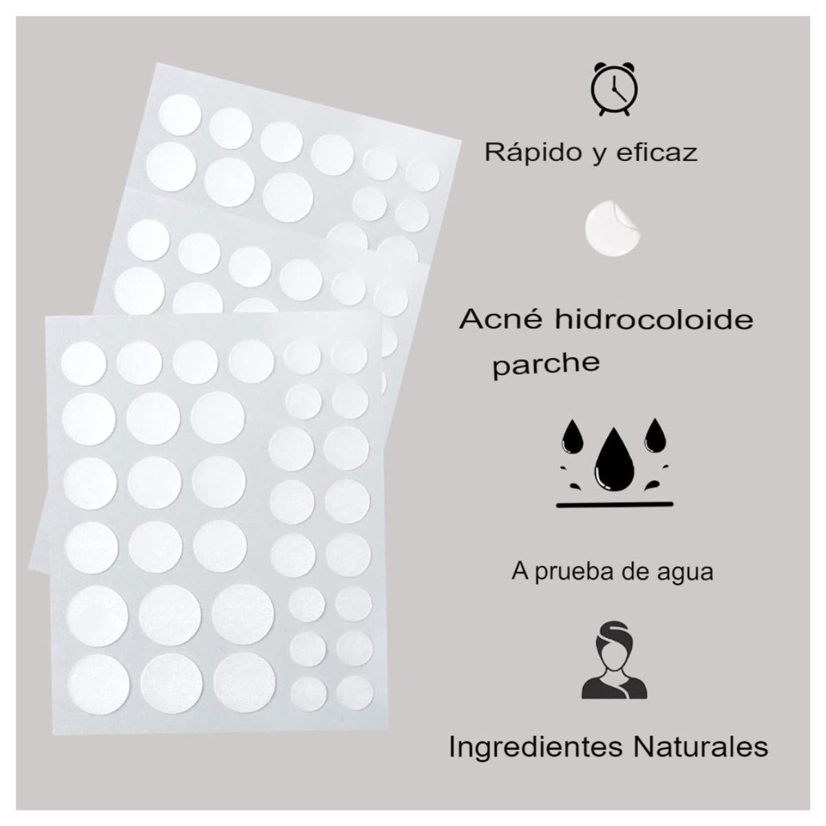 PACK DE 120 PARCHES HIDROCOLOIDES PARA ACNÉ