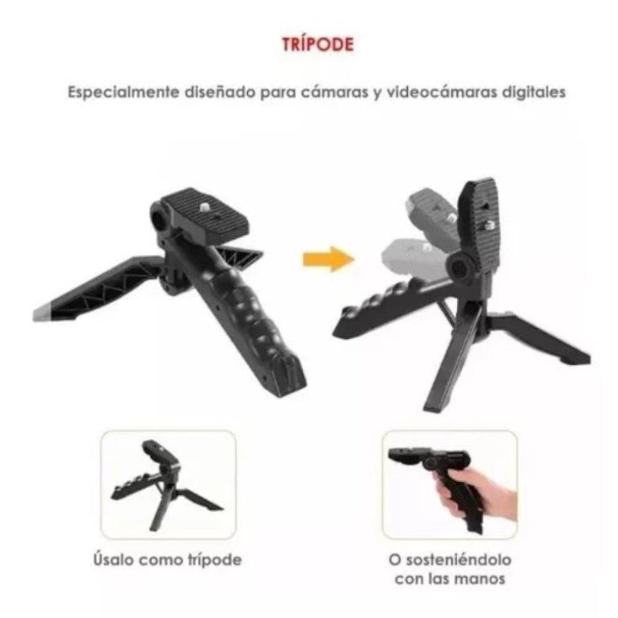 Trípode de celular Con Luz Y micrófono